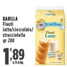 Rossotono Carrefour MULINO BIANCO Flauti Latte offerta