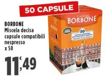 Rossotono Carrefour BORBONE Miscela decisa capsule compatibili nespresso offerta