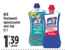 Rossotono Carrefour ACE Pavimenti igienizzante offerta