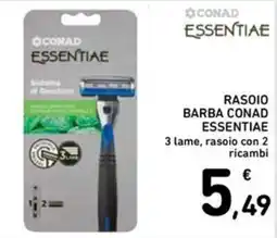 Spazio Conad Rasoio barba Conad Essentiae offerta