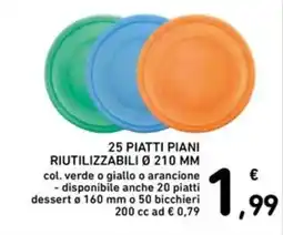 Spazio Conad PIATTI PIANI RIUTILIZZABILI offerta