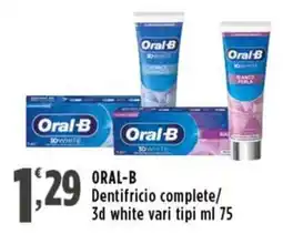 Rossotono Carrefour Dentifricio complete/3d white offerta