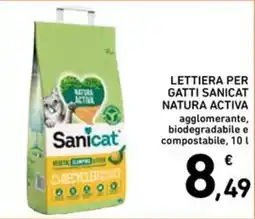 Spazio Conad Lettiera per gatti Sanicat Natura Activa offerta