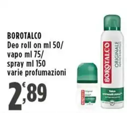 Rossotono Carrefour BOROTALCO Deo roll on offerta