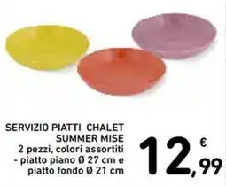 Spazio Conad SERVIZIO PIATTI CHALET SUMMER MISE offerta
