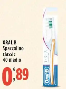 Rossotono Carrefour ORAL B Spazzolino classic offerta