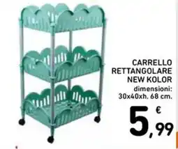 Spazio Conad CARRELLO RETTANGOLARE NEW KOLOR offerta