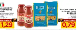 Alì Supermercati Salsa Pronta Mutti offerta