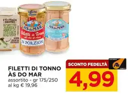 Alì Supermercati Filetti di Tonno ÀS DO MAR offerta