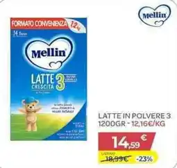 Bimbo Store Mellin Latte Crescita 3 offerta