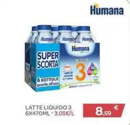 Bimbo Store Latte liquido 3 Humana offerta