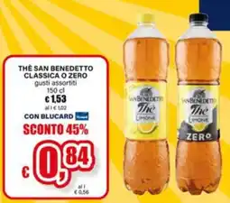 Il Gigante Thè san benedetto classica o zero offerta