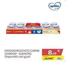 Bimbo Store Mellin OMOGENEIZZATO CARNE offerta