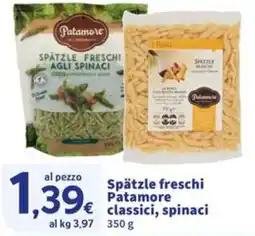 Sigma Spätzle freschi Patamore classici, spinaci offerta
