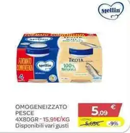 Bimbo Store TROTA OMogeneizzato Pesce Mellin offerta