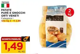 Alì Supermercati Patate purè e gnocchi Orti Veneti offerta