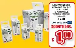 Il Gigante Lampadine led attacco E14 E27 luce calda o naturale offerta