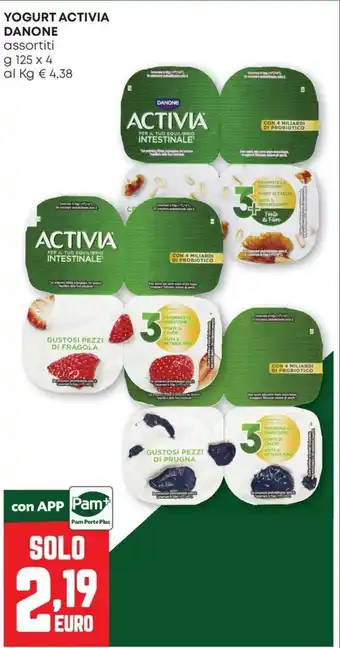 Pam YOGURT ACTIVIA DANONE offerta