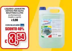 Il Gigante Liquido Lavavetri Estivo per Auto Rhutten offerta