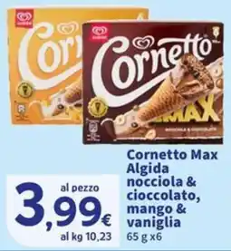 Sigma Cornetto Max Algida offerta