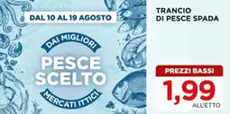 Alì Supermercati Trancio di pesce spada offerta
