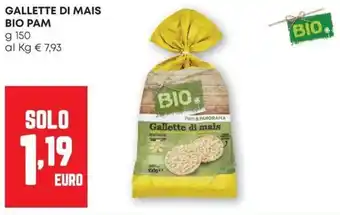 Pam Gallette di mais BIO Pam offerta