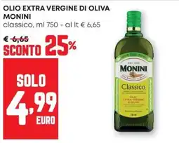 Pam Olio extra vergine di oliva Monini Classico offerta