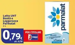 Sigma Latte UHT Bontà e Leggerezza Parmalat offerta
