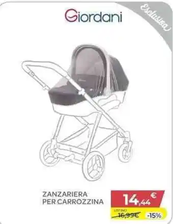 Giordani ZANZARIERA PER CARROZZINA