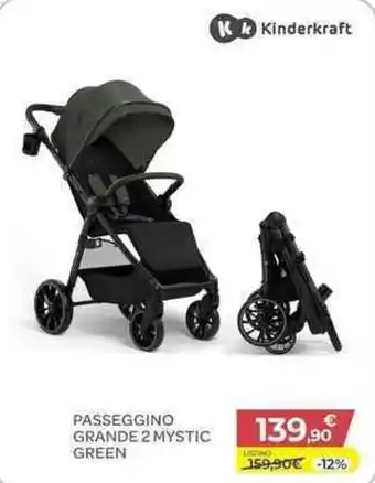 Bimbo Store Passeggino Grande 2 Mystic Green Kinderkraft offerta