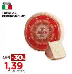 Alì Supermercati Toma al Peperoncino offerta