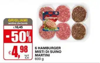 Il Gigante Hamburger Martini offerta