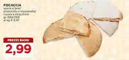 Alì Supermercati FOCACCIA offerta
