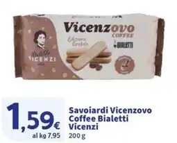 Sigma Savoiardi Vicenzovo Coffee Bialetti Vicenzi offerta