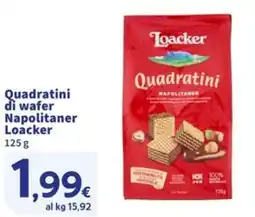 Sigma Quadratini di wafer Napolitaner Loacker offerta