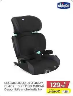 Bimbo Store SEGGIOLINO AUTO QUIZY BLACK I-SIZE offerta