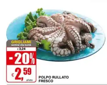 Il Gigante POLPO RULLATO FRESCO offerta