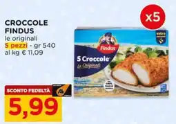 Alì Supermercati Crocchette Findus le originali offerta