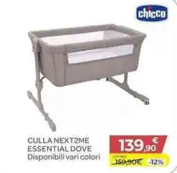 Bimbo Store CULLA NEXT2ME ESSENTIAL DOVE chicco offerta