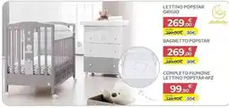 Bimbo Store Lettino Popstar Grigio offerta