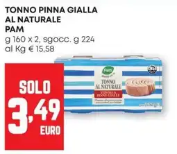 Pam Tonno pinna gialla al naturale Pam offerta