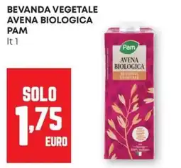 Pam Beveranda vegetale Avena biologica Pam offerta