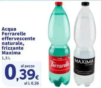 Sigma Acqua Ferrarelle effervescente naturale, frizzante Maxima offerta