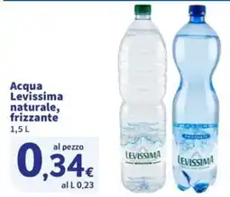 Sigma Acqua Levissima naturale, frizzante offerta