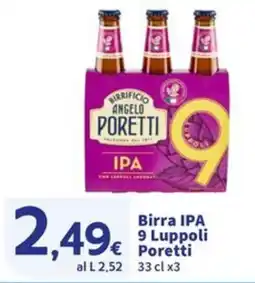 Sigma Birra IPA 9 Luppoli Poretti offerta