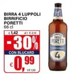 Il Gigante Birra 4 Luppoli Birrificio Poretti offerta