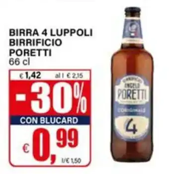 Il Gigante Birra 4 Luppoli Birrificio Poretti offerta