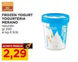 Alì Supermercati Frozen Yogurt Yogurteria Merano naturale offerta