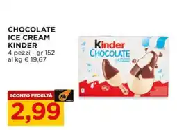 Alì Supermercati Kinder Chocolate Ice Cream offerta