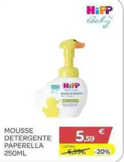 Bimbo Store HiPP Baby Mousse Detergente Paperella offerta